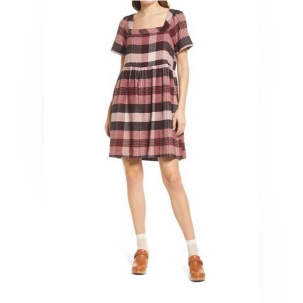 Madewell plaid flannel dress